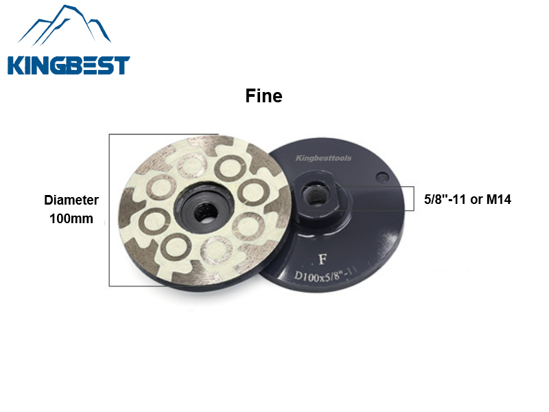 100mm Coarse and Fine Diamond Cup Grinding Wheel for Marble/Granite/Artificial Stone