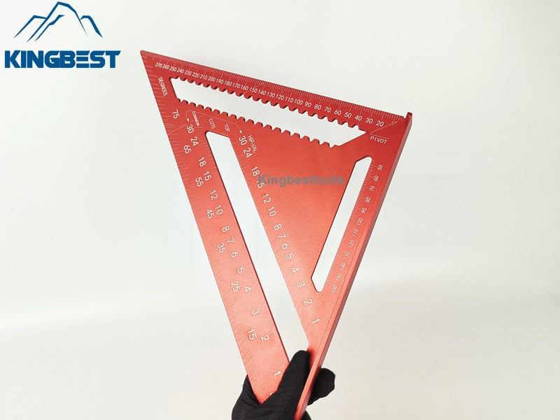 7inch/12inch Multifunctional Aluminum Triangle Ruler 90 Degree Right Angle Ruler 45 Degree Angle Ruler High Precision Free Shipping A01