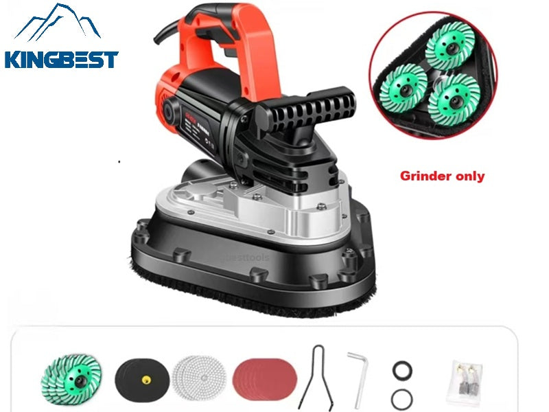 3-Head Concrete Grinder Six-Speed Dust-free Machine for Floor Free Shipping A01 A02