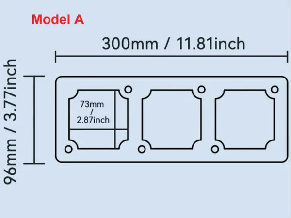 Hot Selling!! Thickened Aluminum Alloy Mold for Wire Box and Switch Socket Free Shipping A01