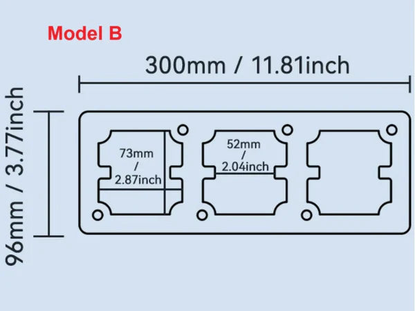 Hot Selling!! Thickened Aluminum Alloy Mold for Wire Box and Switch Socket Free Shipping A01