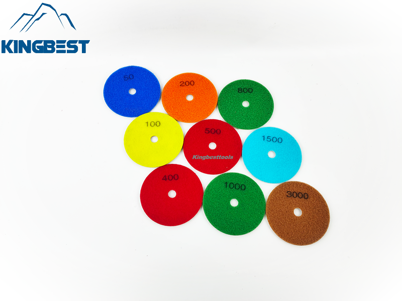 9 steps High Quality Wet Polishing Pads/Sandpapers 100mm