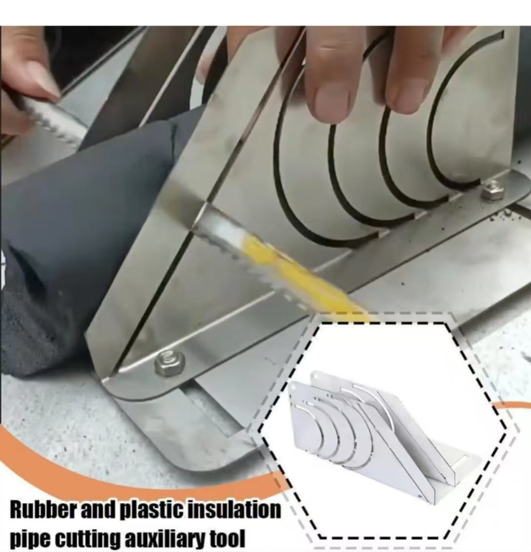 Pipe Rubber Foam Insulation Cutter Stainless Steel Auxiliary Tool-Free Shipping