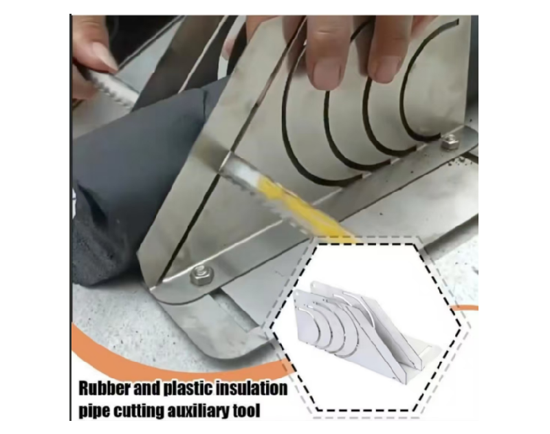 Pipe Rubber Foam Insulation Cutter Stainless Steel Auxiliary Tool-Free Shipping