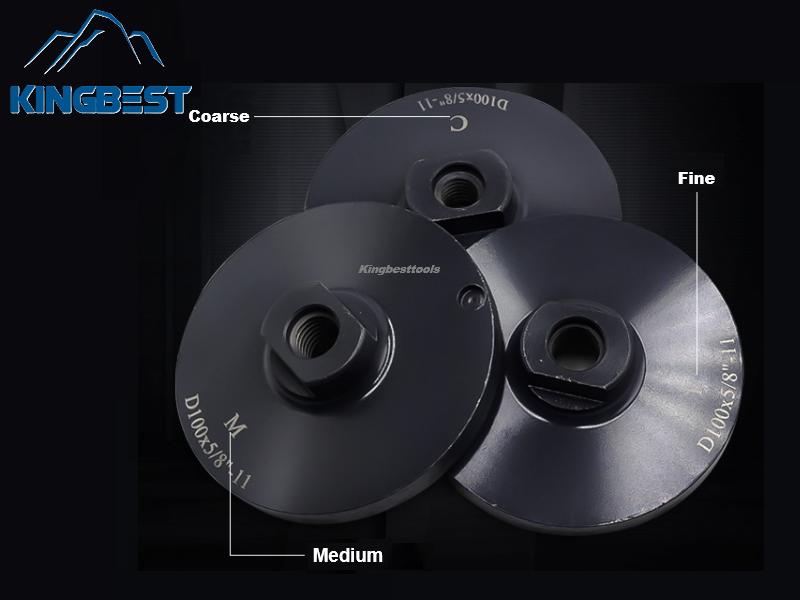 100mm Coarse and Fine Diamond Cup Grinding Wheel for Marble/Granite/Artificial Stone