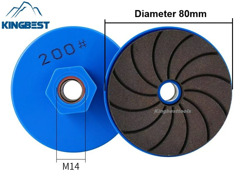 80mm Blue Grinding Pad Resin Edge Polishing Wheel M14