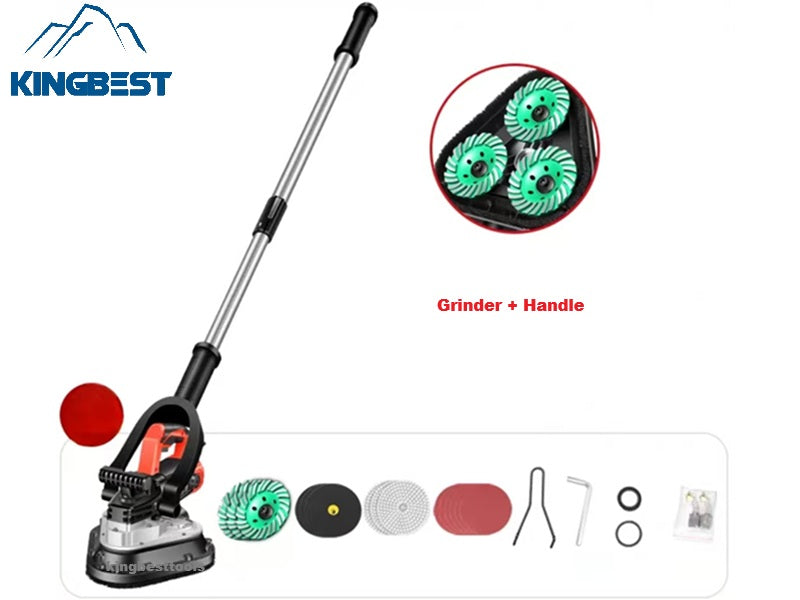 3-Head Concrete Grinder Six-Speed Dust-free Machine for Floor Free Shipping A01 A02