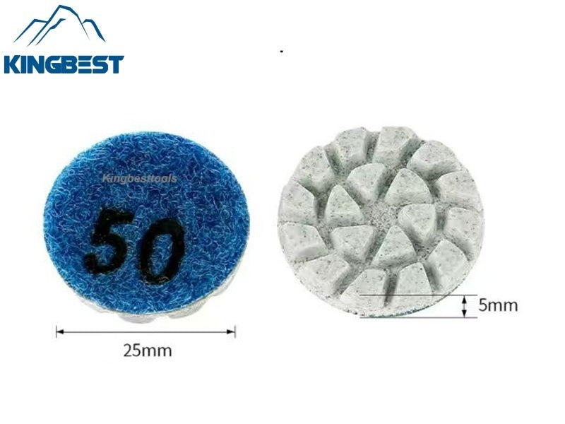1 inches Mini Wet Polishing Pads for Jade Jadeite Marble Renovation~Backer Free