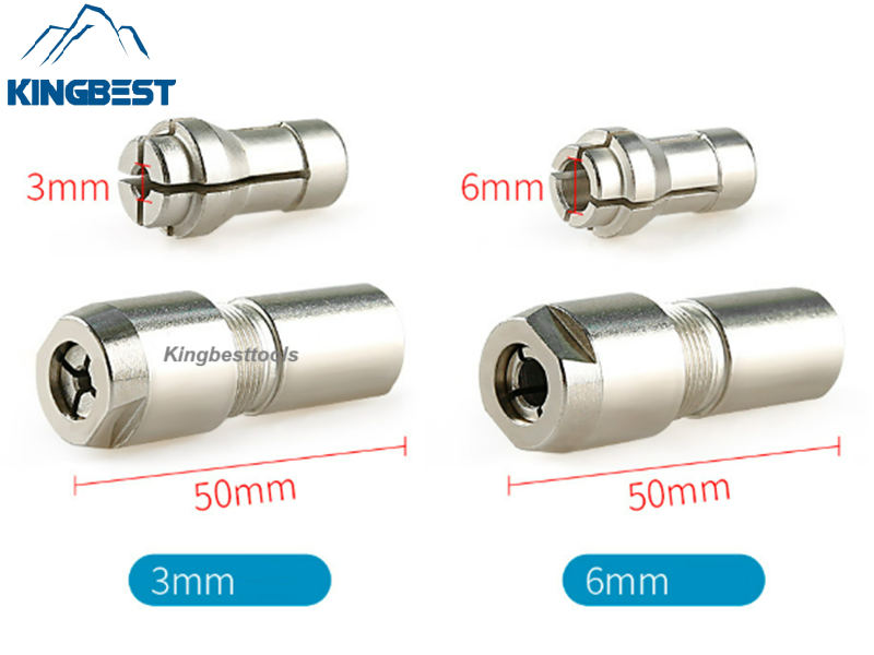 3mm and 6mm Angle to Straight Grinder Adapter Fits Rotary Tool Accessory