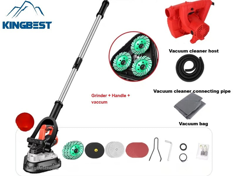 3-Head Concrete Grinder Six-Speed Dust-free Machine for Floor Free Shipping A01 A02