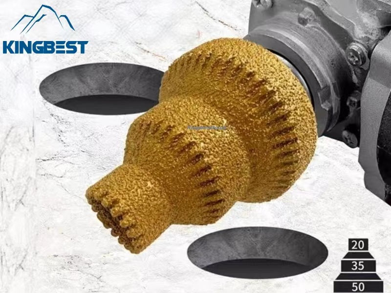 Serrated Pagoda Drill Bits Brazed Diamond Chamfer Drill Bits