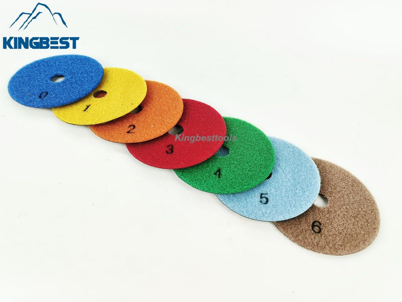 Dry Polishing Pads 100mm (3 sets a pack) - Free Shipping