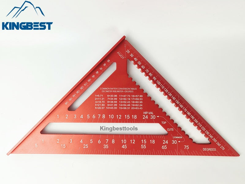 7inch/12inch Multifunctional Aluminum Triangle Ruler 90 Degree Right Angle Ruler 45 Degree Angle Ruler High Precision Free Shipping A01