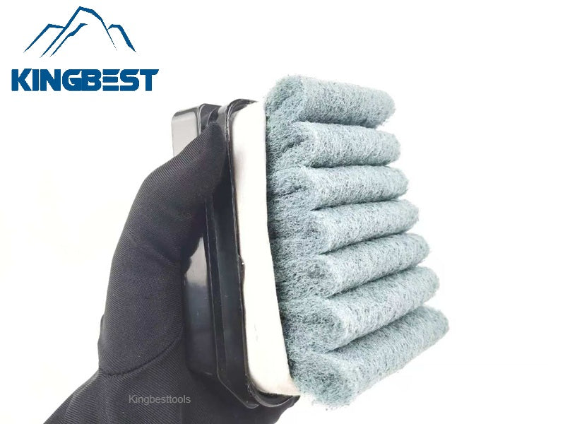 Frankfurt Sponge Brush Horseshoe-shaped Matte Surface Abrasive Fiber Brush