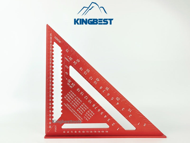 7inch/12inch Multifunctional Aluminum Triangle Ruler 90 Degree Right Angle Ruler 45 Degree Angle Ruler High Precision Free Shipping A01