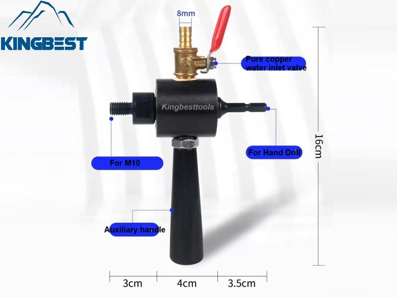 Hand Drill Adapter Water Injector Impact Drill Water Addition Connection Device-free shipping