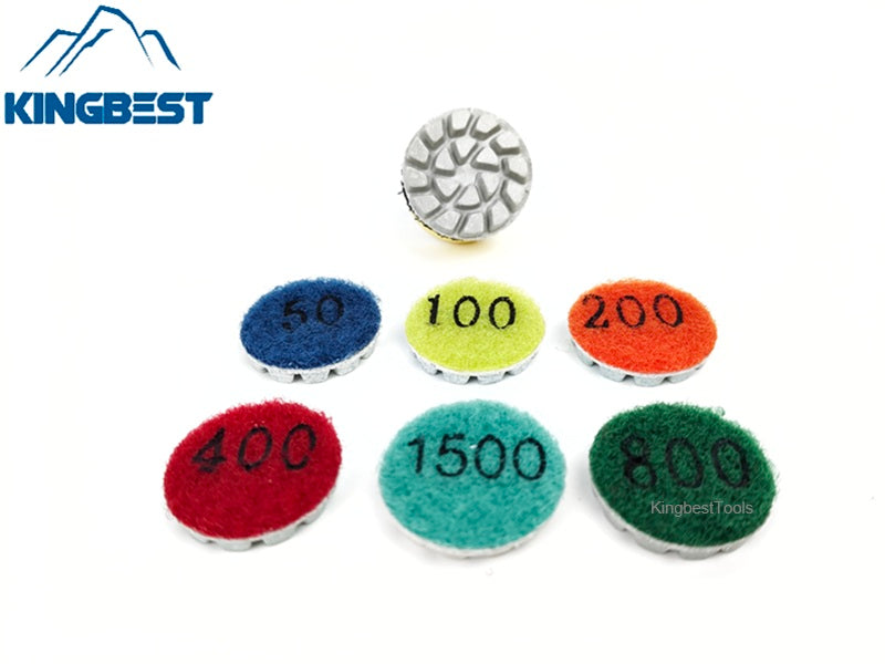 1 inches Mini Wet Polishing Pads for Jade Jadeite Marble Renovation~Backer Free