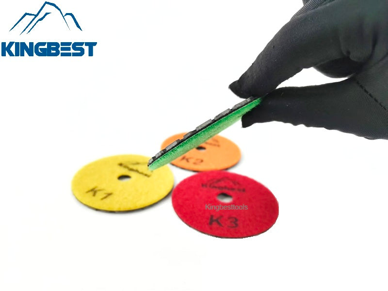Super Fast 4 Steps Thicknessed Dry Polishing Pads 80mm