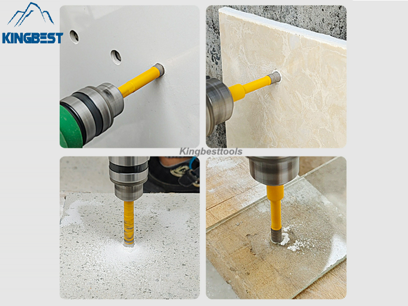 Dry Tile Drilling Set Brazing Hole Opener For Quartz Marble Glass (5 pcs/pack)