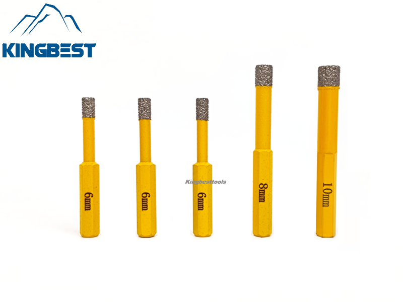 Dry Tile Drilling Set Brazing Hole Opener For Quartz Marble Glass (5 pcs/pack)