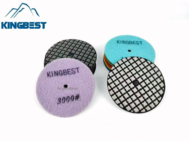 Top 7 Steps Dry Polishing Pads/Sandpapers 100mm