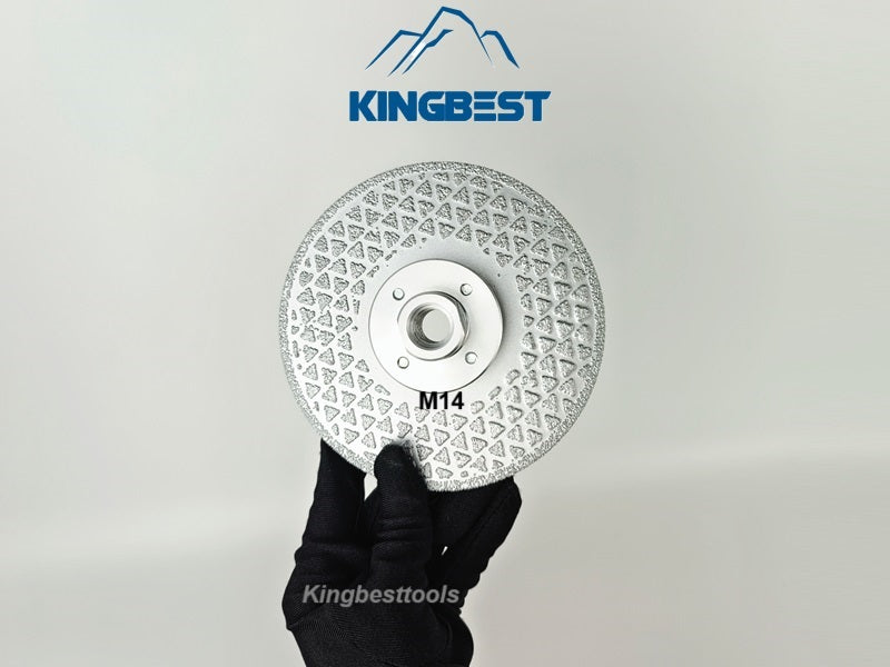 M14 Brazed Dual Sides Silver Star Saw Blade with Flange