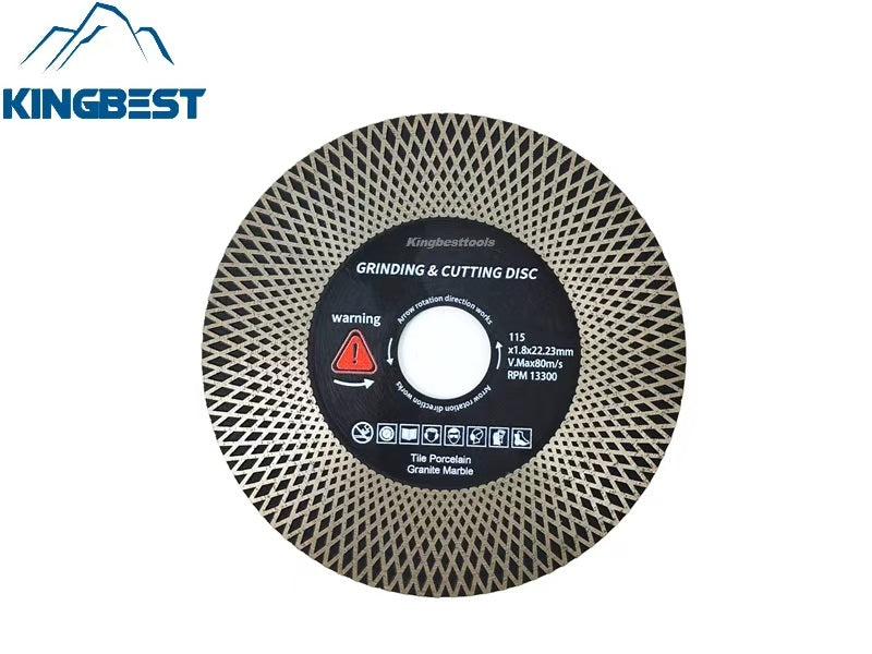 Double-sided Diamond Corrugated Saw Blade For Cutting and Grinding