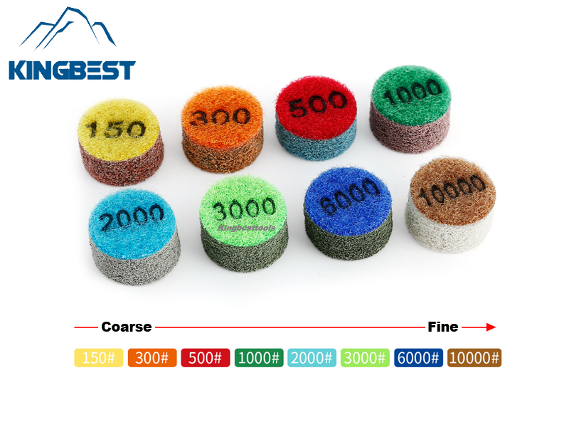 1 inches Sponge Mini Polishing Pads with Free Driller Backer