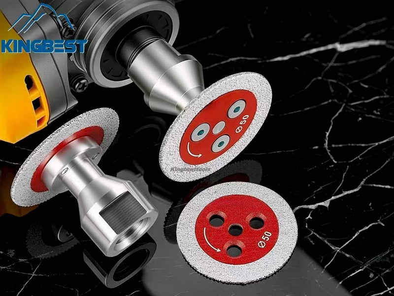 Mini Brazed Disk Diamond Carving Grinding Saw Blade with Flange 50mm