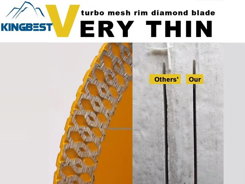 Yellow Ceremic Turbo Saw Blade for Granite and Marble Cutting Disc