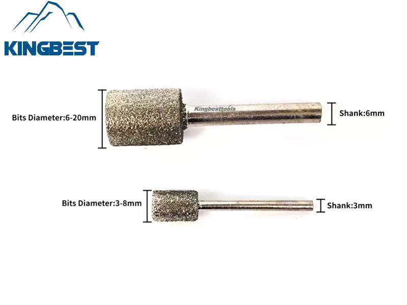 Cylindrical Carving Bits with Shanks 3mm and 6mm Free Shipping