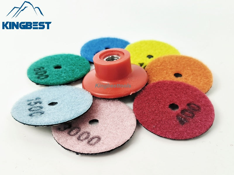 2 inch Dry Polishing Pads/Sandpapers ~~ Backer for free
