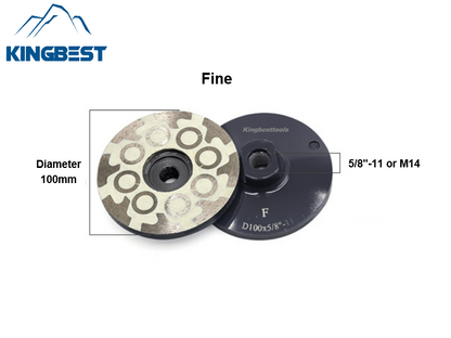 100mm Coarse and Fine Diamond Cup Grinding Wheel for Marble/Granite/Artificial Stone