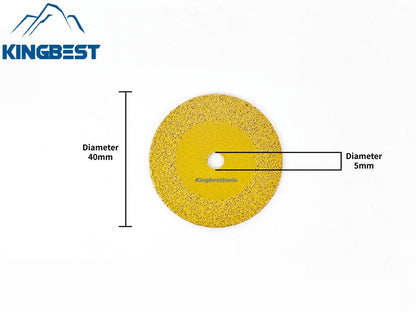 40mm/5mm Golden Mini Cutting Blade Diameter (30pcs + 4rods = 1 set) - Free Shipping