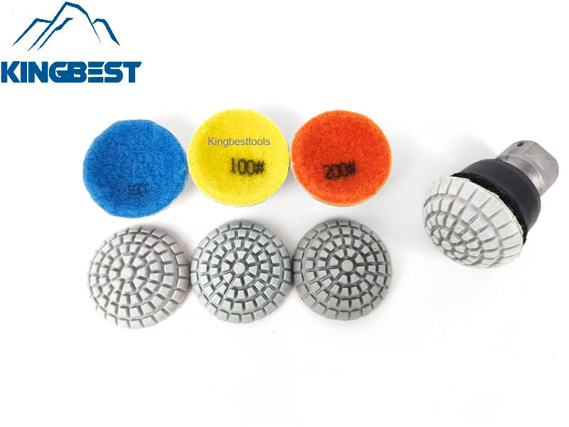 7 step Curved  Wet Polishing Pad 2 Inch