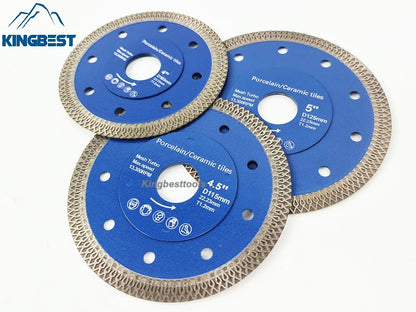 Blue Sharp Diamond Saw Blades With Central Hole 22.23mm