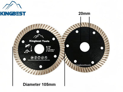 Black Coarse-Toothed Corrugated Ceramic Reinforced Cut Sheet Discs