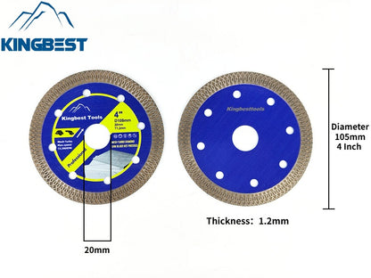 105mm Upgraded Porcelain Cutting Discs with Mesh Corrugated Teeth (5pcs a set) Free Shipping