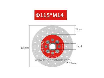 M14 & 5/8-11 Cutting & Grinding Discs With Flange for Porcelain