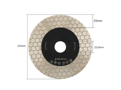 M14/22.23mm Football Corrugated Cutting Disc For Porcelain