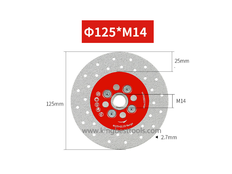 M14 & 5/8-11 Cutting & Grinding Discs With Flange for Porcelain