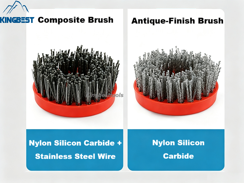 110mm Round Frankfurt Antique Brush for Angle Grinders