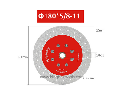 M14 & 5/8-11 Cutting & Grinding Discs With Flange for Porcelain