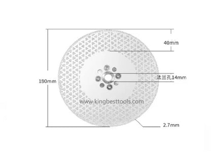 M14 Dual Sides Star Blade with Flange