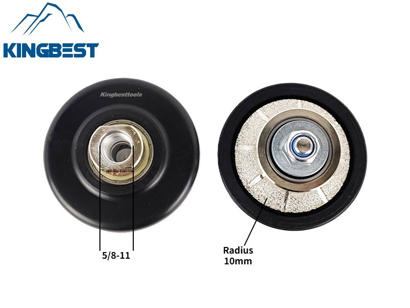 D65mm Round Profiling Wheels Diamond Router Bits for Edge Repairing