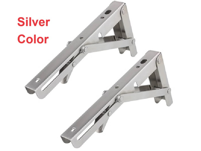 Stainless Steel Support Foldable Bracket for Tables Shelves Cupboard Wardrobe