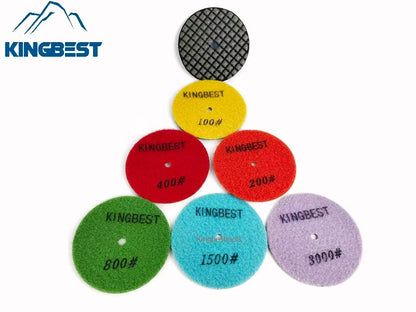 Top 7 Steps Dry Polishing Pads/Sandpapers 100mm
