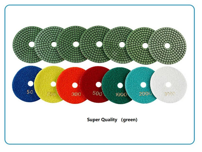 7 steps Wet Polishing Pads/Sandpapers