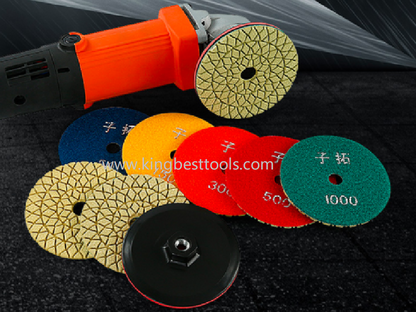 7 Steps Wet Polishing Pads 100mm for Multiple Use