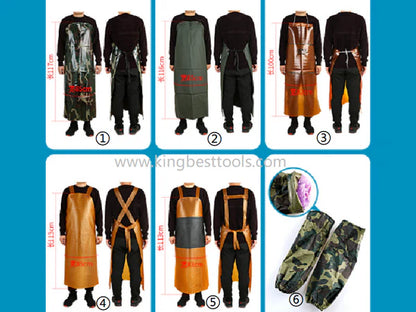 Water-Resistant Apron And Sleeves And Boots